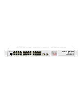 -MikroTik CRS226-24G-2S+RM - 24 Port 2SFP+ Gigabit Yönetilebilir Router Switch