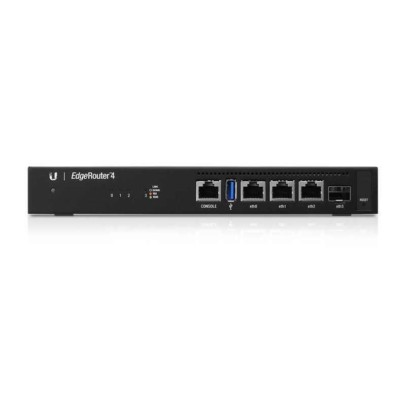 -Ubiquiti EdgeRouter 4 (ER Profesyonel Router, Gbps Throughput, 3 Gigabit RJ45 ve 1 SFP Port