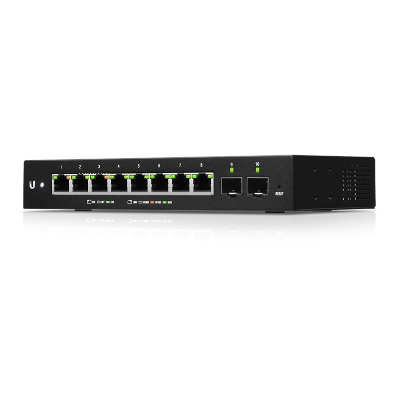 UBNT ES-10XP UBNT-ES-10XP - UBNT Edge Switch 10XP 8 Port Gigabit POE yönetilebilir Switch ürün görseli 4 - wifidepo
