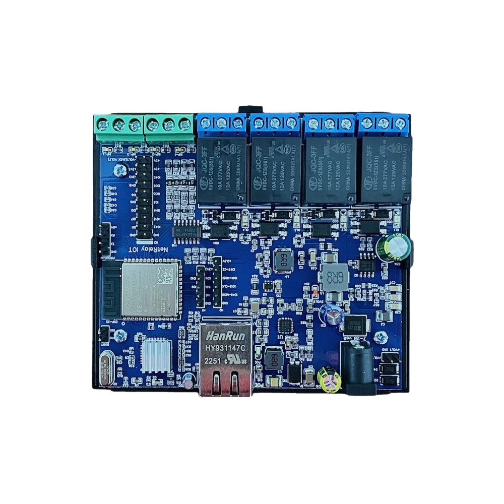 NR001-NetRelay IoT Development Board 4 Röle (PoE-Ethernet-WiFi Lan Relay) Geliştirme Kartı
