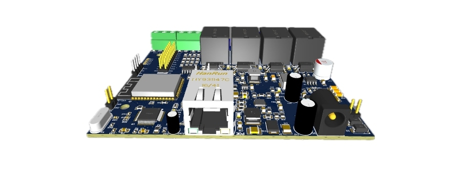 NetRelay NR003 NetRelay IoT 4 Röle, 4Input PoE + Ethernet + Wi-Fi LAN Relay Akıllı Otomasyon Kartı Adaptörsüz ürün görseli 4 - wifidepo