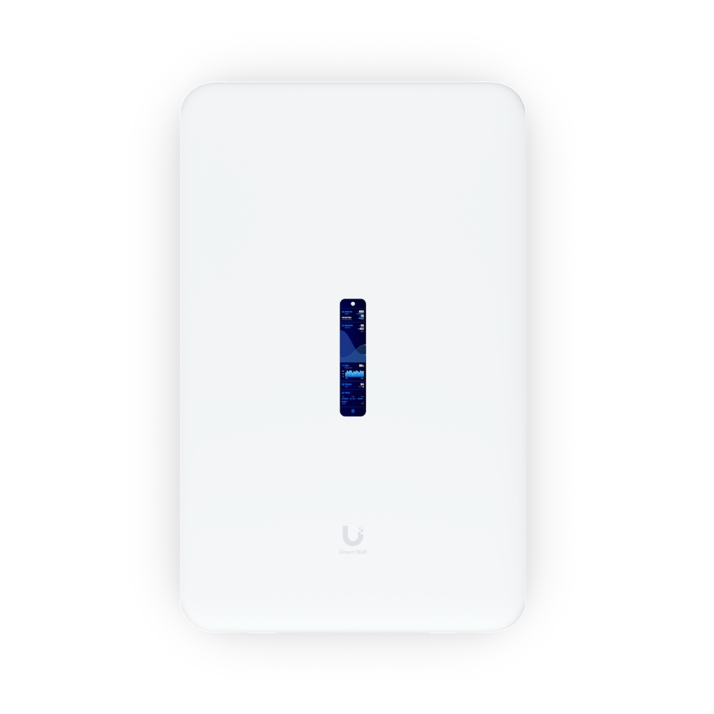 UDW-UBNT UniFi Dream Wall (UDW) Duvara Monte 10G Cloud Gateway, WiFi 6, 420W PoE Switch, 3.5 Gbps IDS/IPS
