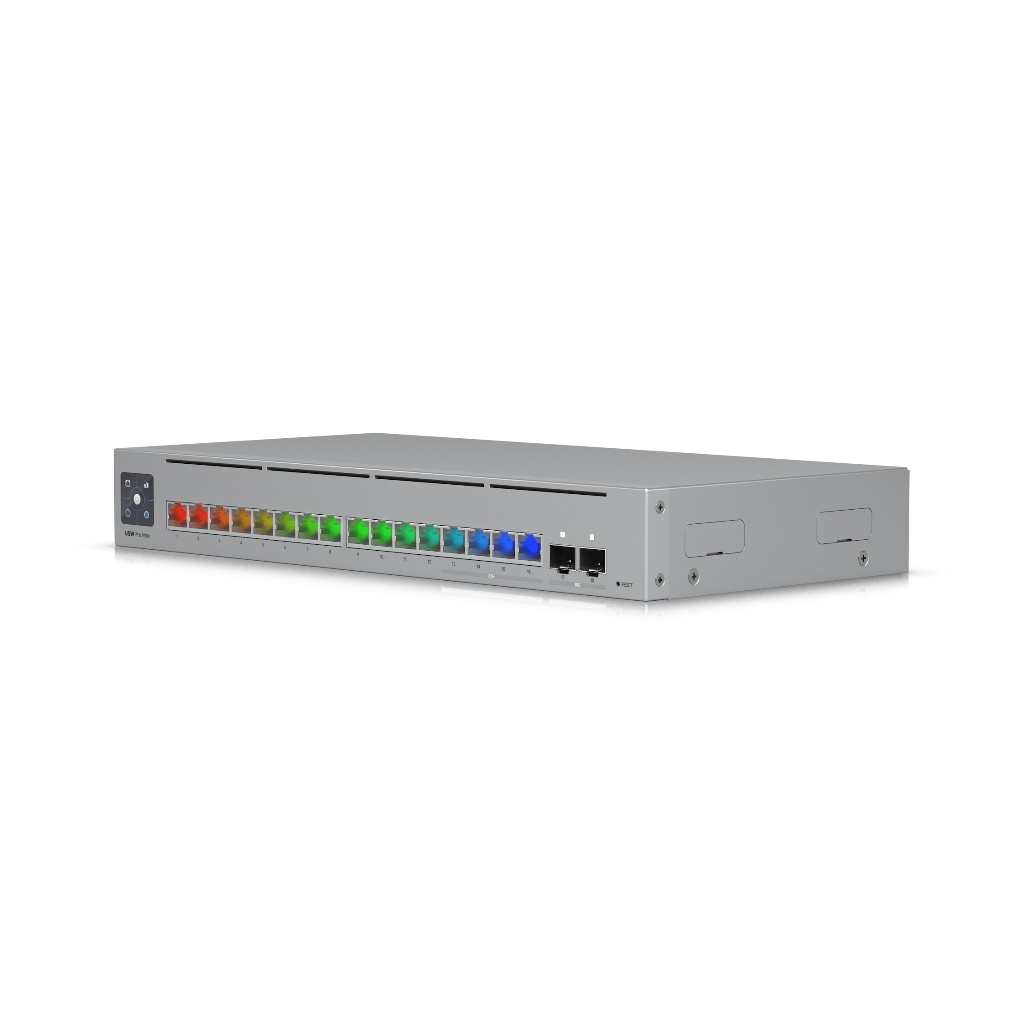 UBNT USW-Pro-Max-16 UBNT UniFi Switch Pro Max 16 (USW-Pro-Max-16) | Etherlighting™, 2.5GbE, 10G SFP+ Layer 3 Switch ürün görseli 4 - wifidepo
