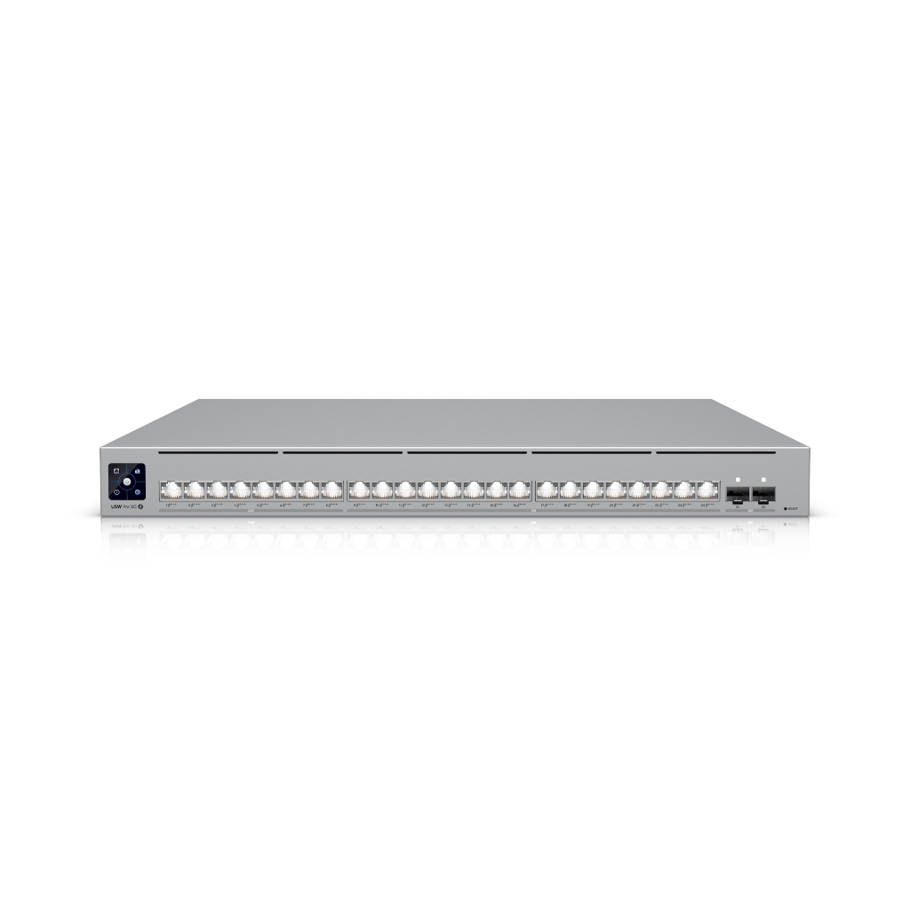 -Ubiquiti Pro XG 24 PoE (USW Port 10G/2.5G Katman 3 Switch, 25G SFP28 Uplink ve 720W